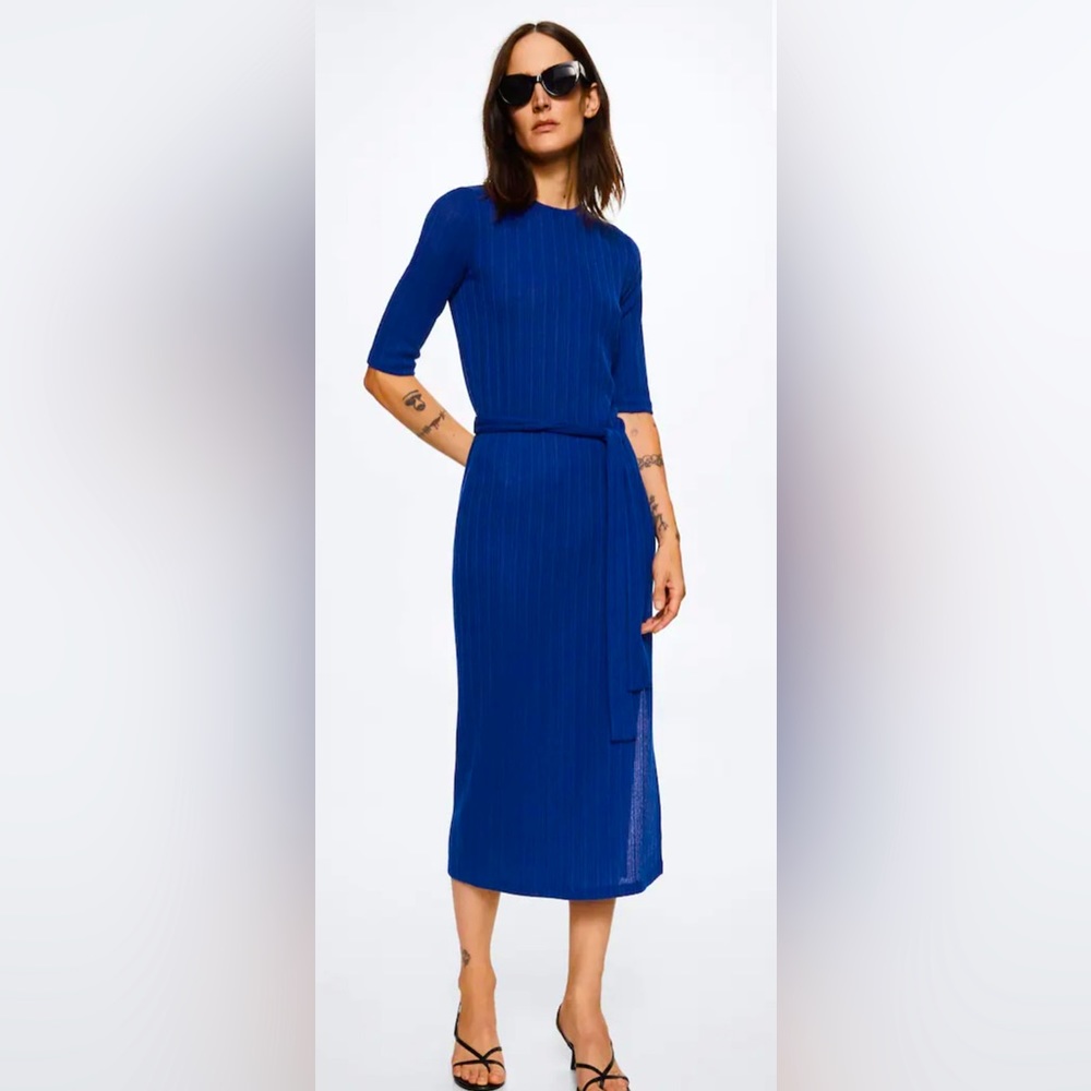 Mango blue dress